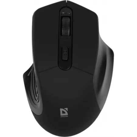 Мышь Defender Datum MB-345 черный оптическая 1600dpi беспров. USB 3but (52345)