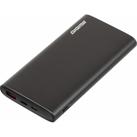 Мобильный аккумулятор Digma DGPF10F 10000mAh QC3.0/PD3.0 20W 3A USB-A/USB-C серый (DGPF10F20AGY)