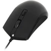 Мышь Оклик 207M черный оптическая 2400dpi USB 4but (1474598)