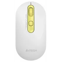 Мышь A4Tech Fstyler FG20 Daisy белый/желтый оптическая 2000dpi беспров. USB для ноутбука 4but (FG20 (DAISY))