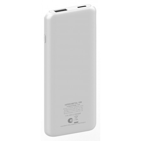 Мобильный аккумулятор Hiper PSL5000 5000mAh 12W 2.4A USB-A/USB-C белый (PSL5000 WHITE)