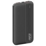 Мобильный аккумулятор Hiper SM10000 10000mAh 12W 2.4A 2xUSB-A/USB-C черный (SM10000 BLACK)