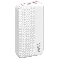 Мобильный аккумулятор Hiper SM20000 20000mAh 12W 2.4A 2xUSB-A/USB-C белый (SM20000 WHITE)