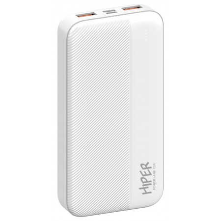 Мобильный аккумулятор Hiper SM20000 20000mAh 12W 2.4A 2xUSB-A/USB-C белый (SM20000 WHITE)