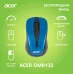 Мышь Acer OMR132 синий/черный оптическая 1000dpi беспров. USB для ноутбука 2but (ZL.MCEEE.01F)