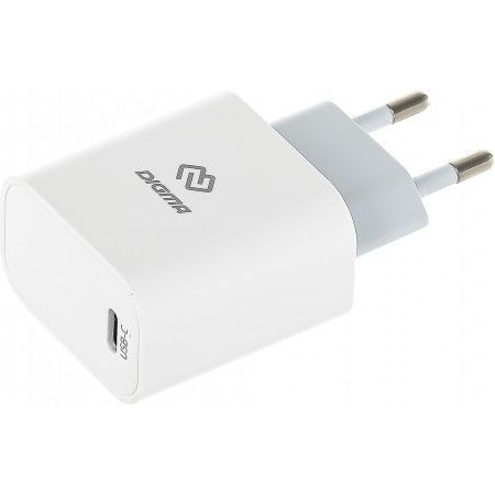 Сетевое зар./устр. Digma DGW3C 30W 3A (PD) USB-C универсальное белый (DGW3C0F010WH)