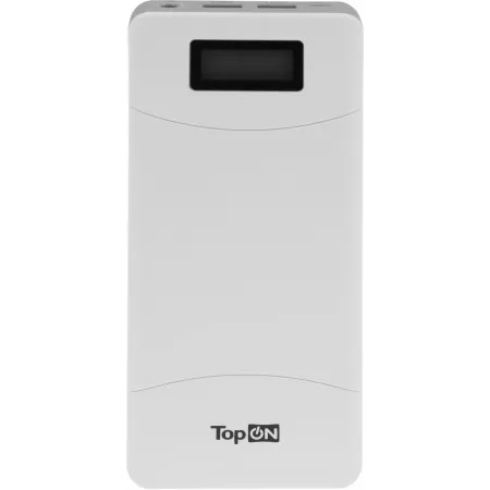 Мобильный аккумулятор TopON TOP-T72 18000mAh QC2.0 65W 2.1A 2xUSB-A/USB-C белый (101305)