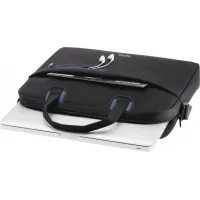 Сумка для ноутбука 15.6" Hama Sydney черный/синий полиэстер (00216519)