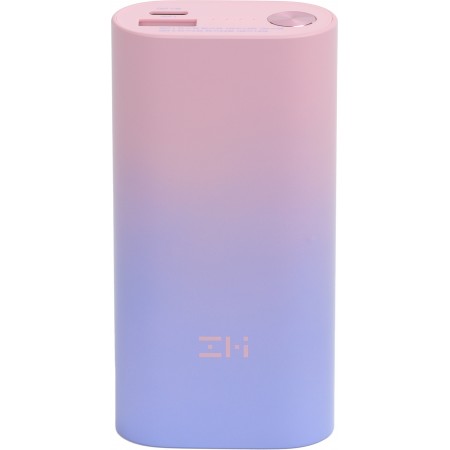 Мобильный аккумулятор ZMI PowerBank QB818 10000mAh QC3.0/PD3.0 30W 3A USB-A/USB-C розовый/фиолетовый (QB818 COLOR)