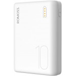 Мобильный аккумулятор Romoss Simple 10 10000mAh 10.5W 2.1A 2xUSB-A/USB-C белый