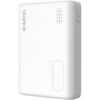 Мобильный аккумулятор Romoss Simple 10 10000mAh 10.5W 2.1A 2xUSB-A/USB-C белый