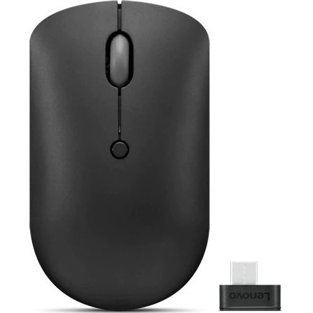 Мышь Lenovo 400 черный оптическая 2400dpi беспров. USB-C 3but (GY51D20865)