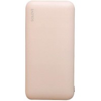 Мобильный аккумулятор Solove W7 10000mAh QC3.0 12W 3A USB-A/USB-C розовый (W7 PINK RUS)