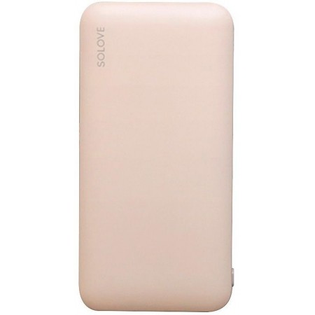 Мобильный аккумулятор Solove W7 10000mAh QC3.0 12W 3A USB-A/USB-C розовый (W7 PINK RUS)