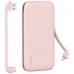 Мобильный аккумулятор Solove W7 10000mAh QC3.0 12W 3A USB-A/USB-C розовый (W7 PINK RUS)