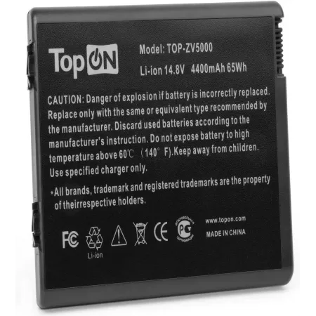 Батарея для ноутбука TopON TOP-ZV5000 14.8V 4400mAh литиево-ионная