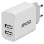 Сетевое зар./устр. Wiiix UNN-1-2-04-W 2.4A USB Type-C универсальное белый