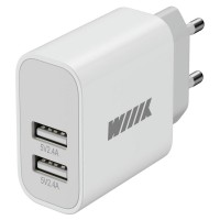 Сетевое зар./устр. Wiiix UNN-1-2-04-W 2.4A USB Type-C универсальное белый
