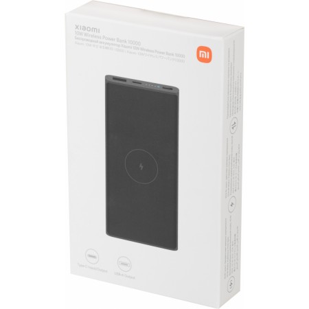 Мобильный аккумулятор Xiaomi 10000mAh QC/PD 22.5W 3A USB-A/USB-C беспров.зар. черный (BHR5460GL)