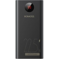 Мобильный аккумулятор Romoss PEA40PF 40000mAh QC3.0 22.5W 5A 2xUSB-A/USB-C черный (6973693499151)