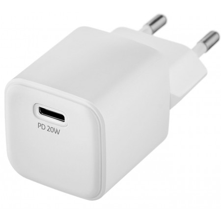 Сетевое зар./устр. uBear WC20WH01-AD 20W 3A (PD+QC) USB-C универсальное белый