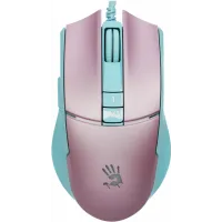 Мышь A4Tech Bloody L65 Max розовый/голубой оптическая 12000dpi USB 6but (L65 MAX/SKY PINK)