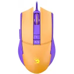 Мышь A4Tech Bloody L65 Max желтый/фиолетовый оптическая 12000dpi USB 6but (L65 MAX/ROYAL VIOLET)