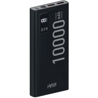 Мобильный аккумулятор Hiper EP 10000mAh QC/PD 22.5W 5A 2xUSB-A/USB-C черный (EP 10000 BLACK)