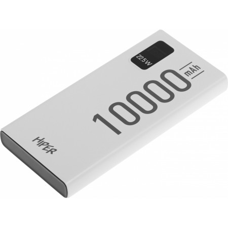 Мобильный аккумулятор Hiper EP 10000mAh QC/PD 22.5W 5A 2xUSB-A/USB-C белый (EP 10000 WHITE)