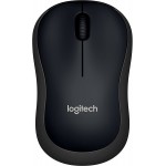 Мышь Logitech B220 Silent черный оптическая 1000dpi silent беспров. USB 2but (910-005553)