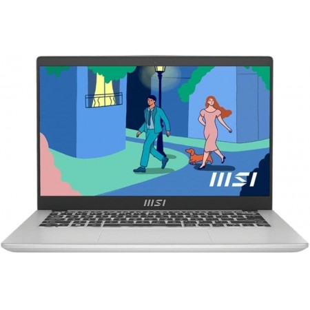 Ноутбук MSI Modern 14 C12M-239RU Core i5 1235U 8Gb SSD512Gb Intel Iris Xe graphics 14" IPS FHD (1920x1080) Windows 11 Home silver WiFi BT Cam (9S7-14J111-239)