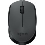 Мышь Logitech M170 серый/черный оптическая 1000dpi беспров. USB для ноутбука 2but (910-004642)