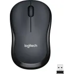 Мышь Logitech Silent M221 черный оптическая 1000dpi silent беспров. USB 2but (910-006510/910-004882)