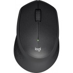 Мышь Logitech M330s черный оптическая 1000dpi silent беспров. USB 2but (910-006513)