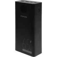 Мобильный аккумулятор Romoss PEA40 Pro 40000mAh QC3.0/PD3.0 65W 3A 2xUSB-A/USB-C черный (6936857201076)