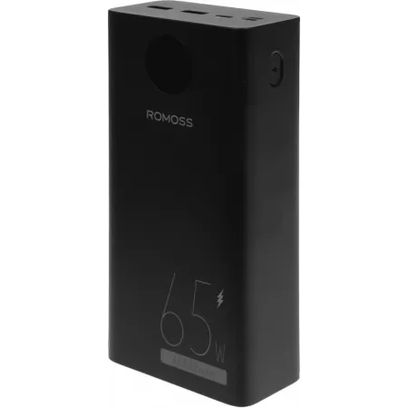 Мобильный аккумулятор Romoss PEA40 Pro 40000mAh QC3.0/PD3.0 65W 3A 2xUSB-A/USB-C черный (6936857201076)
