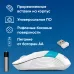 Мышь Оклик 310MW белый/синий оптическая 3200dpi беспров. USB для ноутбука 4but (1869094)