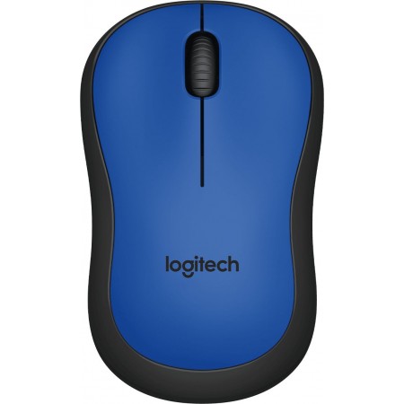 Мышь Logitech Silent M220 синий/черный оптическая 1000dpi silent беспров. USB для ноутбука 2but (910-004879)