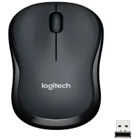 Мышь Logitech Silent M220 темно-серый/черный оптическая 1000dpi silent беспров. USB для ноутбука 2but (910-004878)