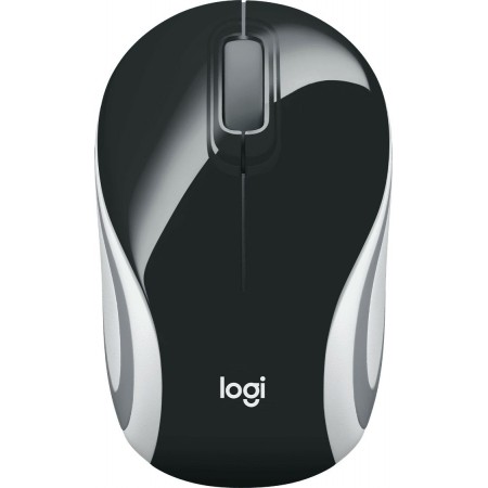 Мышь Logitech Mini M187 черный/белый/серый оптическая 1000dpi беспров. USB для ноутбука 2but (910-002731)