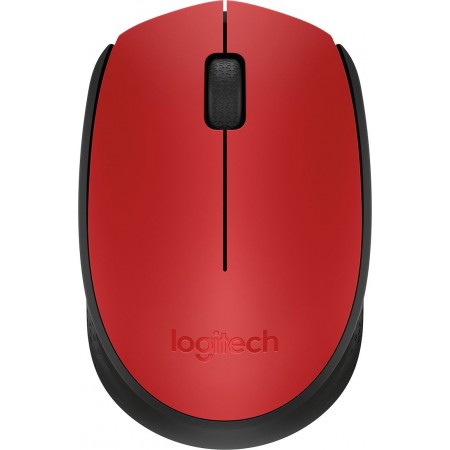 Мышь Logitech M171 красный/черный оптическая 1000dpi беспров. USB для ноутбука 2but (910-004641)