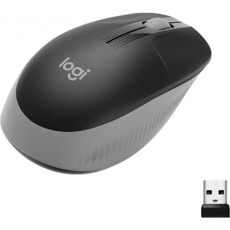 Мышь Logitech M191 черный/серый оптическая 1000dpi беспров. USB 2but (910-005922)