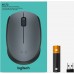 Мышь Logitech M170 серый/черный оптическая 1000dpi беспров. USB для ноутбука 2but (910-004646)