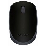 Мышь Logitech M171 черный/серый оптическая 1000dpi беспров. USB для ноутбука 2but (910-004643)