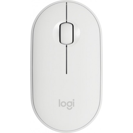 Мышь Logitech Pebble M350 белый оптическая 1000dpi беспров. BT/Radio USB 2but (910-005541)