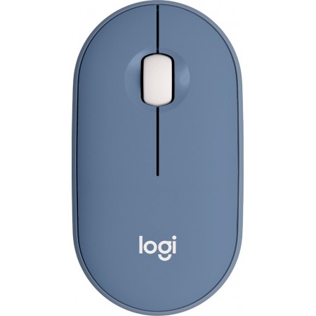 Мышь Logitech Pebble M350 синий/голубой оптическая 1000dpi silent беспров. BT/Radio USB 2but (910-006655)