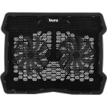 Подставка для ноутбука Buro BU-LCP150-B213 15"335x265x22мм 74.35дБ 1xUSB 2x 140ммFAN 480г металлическая сетка/пластик черный