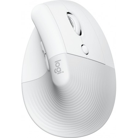 Мышь Logitech Lift белый/серый оптическая 4000dpi беспров. USB 5but (910-006475)