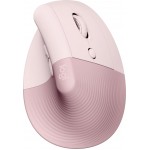 Мышь Logitech Lift розовый оптическая 4000dpi беспров. USB 5but (910-006478)