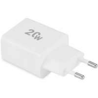 Сетевое зар./устр. Digma DGW2D 20W 3A+1A (PD+QC) USB-C/USB-A универсальное белый (DGW2D0F110WH)